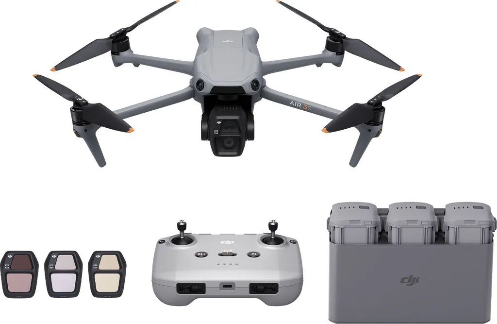 DJI Air 3s 4 rotors Quadcopter 50 MP 3840 x 2160 pixels 4276 mAh Grey – Bild 5