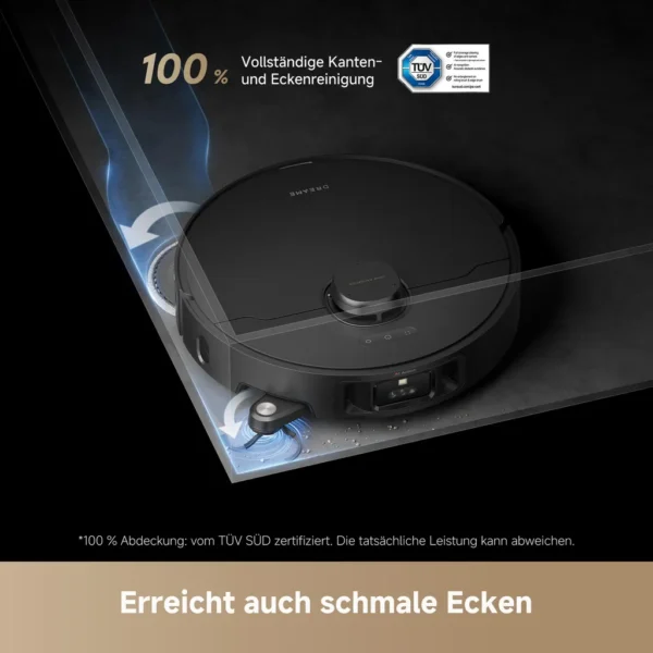 Dreame L40s Pro Ultra Staubsauger Roboter, selbstreinigende Ausfahrbare Wischmopps,19000Pa Saugkraft,Detangling DuoBrush,Hindernisvermeidung, Schwarz – Bild 9