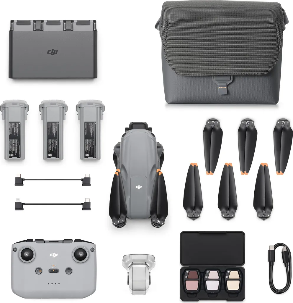 DJI Air 3s 4 rotors Quadcopter 50 MP 3840 x 2160 pixels 4276 mAh Grey – Bild 4