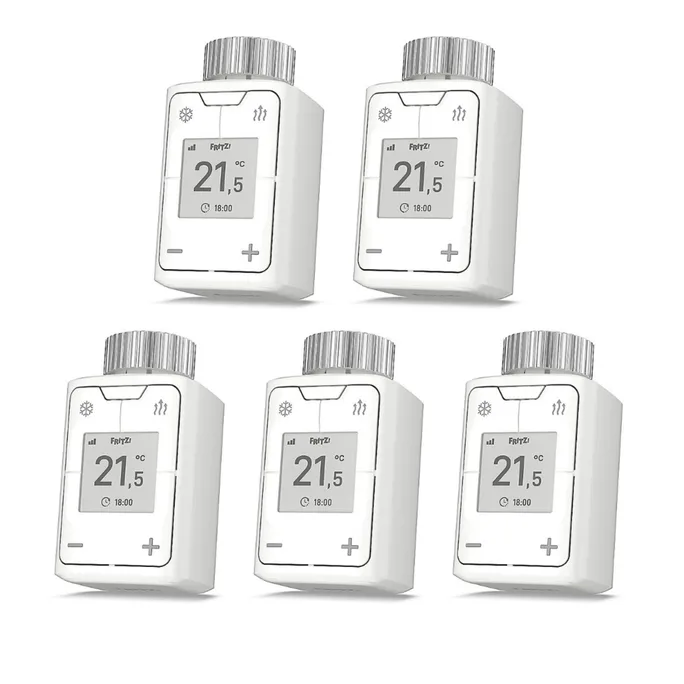 FRITZ!Smart Thermo 302 Heizkörperregler für AVM FRITZ!Box weiß, 5er Pack