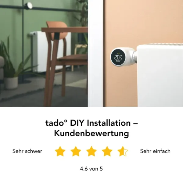 tado° X Starter Set Smarte Heizung • 3x smartes Heizkörper-Thermostat – Bild 3