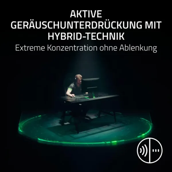 RAZER Blackshark V3 Pro Schwarz Wireless ANC Esport Headset | PC-Series, Hybrid ANC, 2.4Ghz, Bluetooth, USB-C, 3.5 mm Klinke – Bild 5
