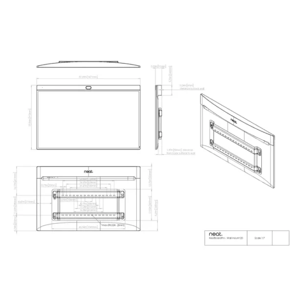 Neat Statische Wandhalterung | Neat Board Pro – Bild 2