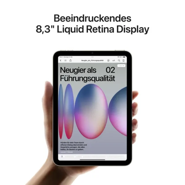 Apple iPad mini 2024 WiFi 256 GB Polarstern MXND3NF/A – Bild 5