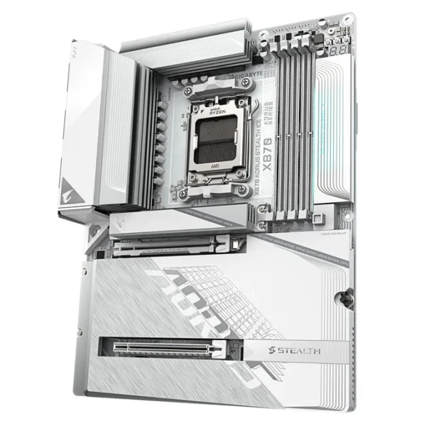 GIGABYTE X870 AORUS STEALTH ICE ATX Mainboard Sockel AM5 HDMI/USB4 – Bild 4
