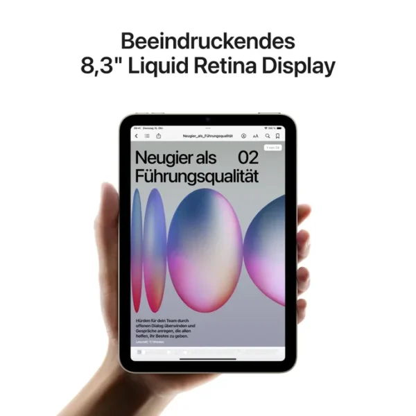 Apple iPad mini 2024 WiFi 256 GB Violett MXNE3NF/A – Bild 5