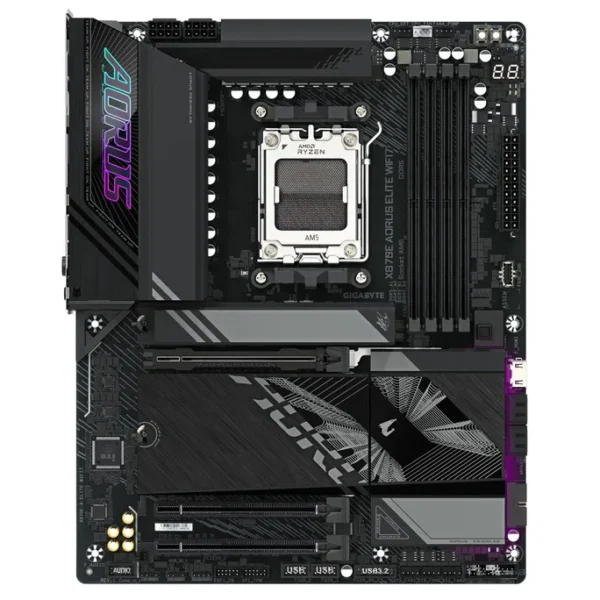 GIGABYTE X870E AORUS ELITE WIFI7 ATX Mainboard Sockel AM5 HDMI – Bild 4
