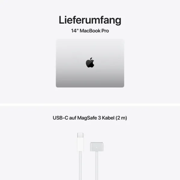 Apple MacBook Pro 14" 2025 M5/32/512GB 10C CPU 10C GPU Silver 70W US BTO – Bild 2