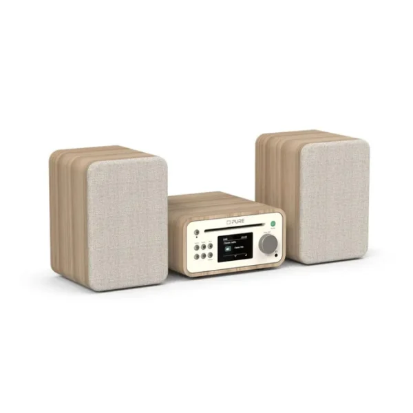 Pure Classic Stereo Mini Stereoanlage DAB+/FM, Bluetooth, CD, USB weiß/Eiche – Bild 5