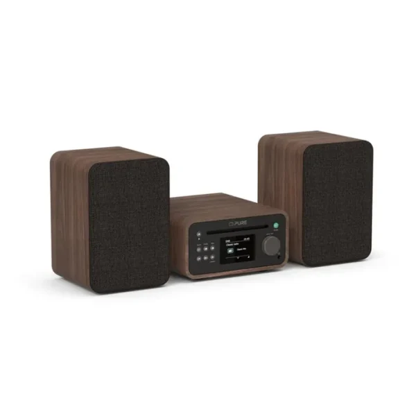 Pure Classic Stereo Mini Stereoanlage DAB+/FM, Bluetooth, CD, USB braun/Walnuss – Bild 3