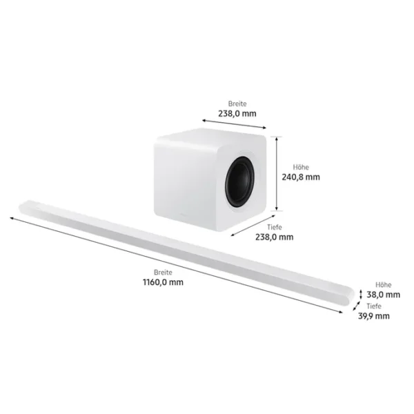 Samsung HW-S811GD/ZG 3.1.2-Kanal Surround‑Sound 10 Lautesprecher und Subwoofer – Bild 4