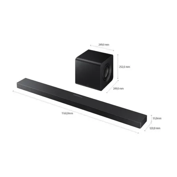 Samsung Q-series Soundbar HW-QS710GF/ZG 3.1.2-Kanal Subwoofer (2025) – Bild 4