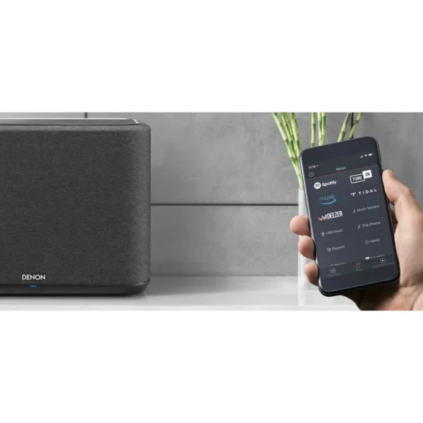 Denon HOME 350 Multiroom-Lautsprecher mit Bluetooth, WLAN, Airplay 2, schwarz – Bild 4