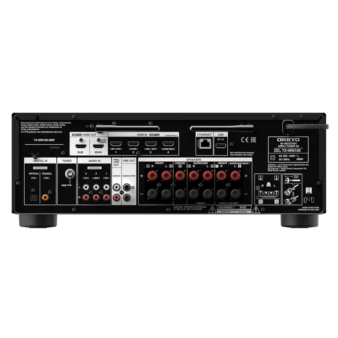 Onkyo TX-NR5100M2 7.2 AV Netzwerk Receiver 8K WLAN BT Atmos Sonos zertif. – Bild 4