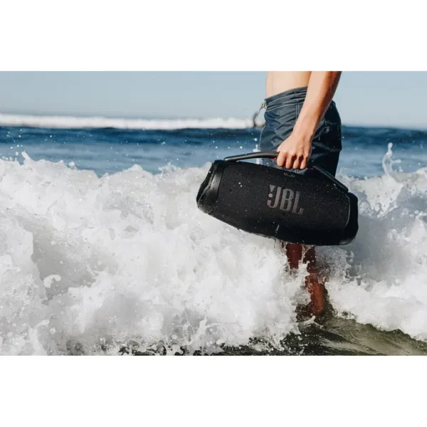 JBL Boombox3 WiFi+AirPlay Bluethooth Lautsprecher spritzgeschützt schwarz – Bild 2