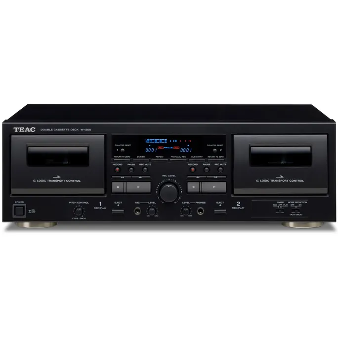 image-9903.webp TEAC W-1200 Doppel-Kassettendeck USB-Ausgang schwarz – Bild 1