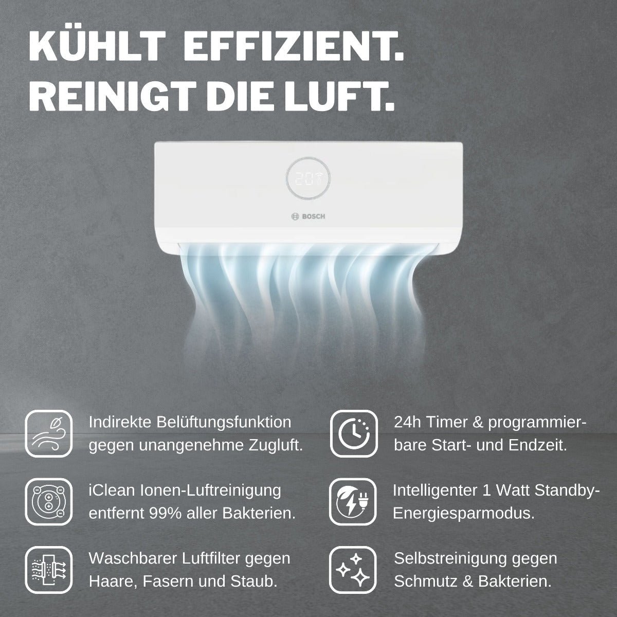 Bosch Climate 3000i Single-Split 7 kW – Bild 2